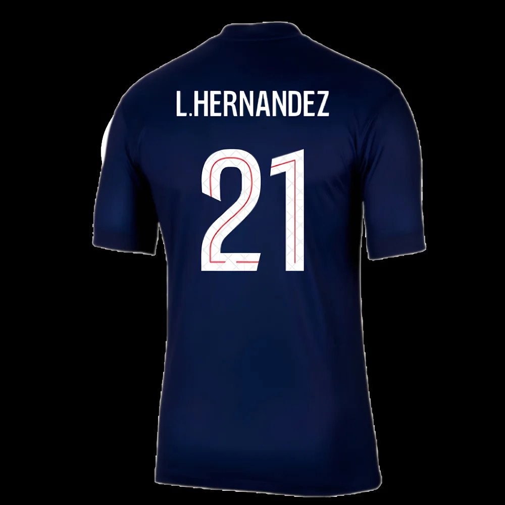 2025-2026 PSG Paris Saint Germain Home Shirt (L.Hernandez 21)