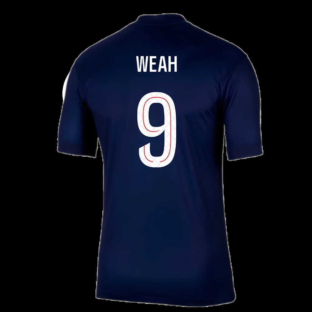 2025-2026 PSG Paris Saint Germain Home Shirt (Weah 9)