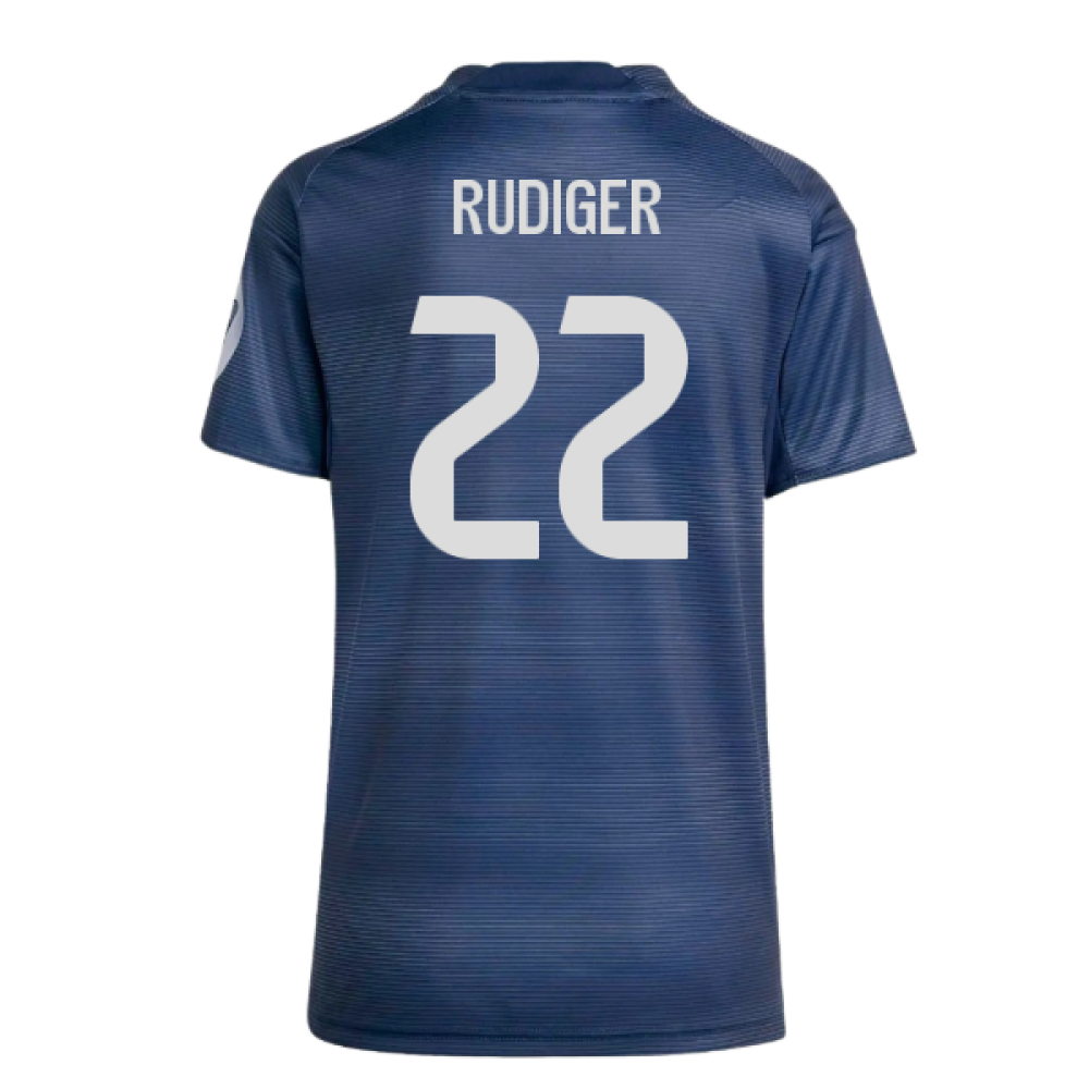 2025-2026 Real Madrid Authentic Away Shirt (Womens) (Rudiger 22)