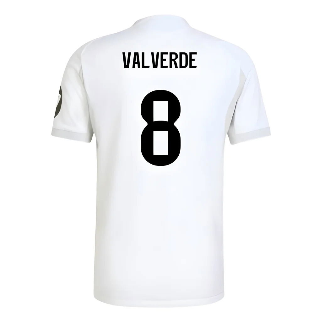 2025-2026 Real Madrid Authentic Home Shirt (Valverde 8)