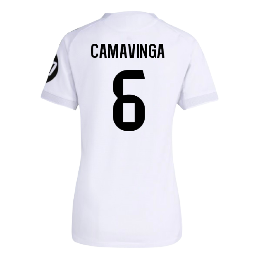2025-2026 Real Madrid Authentic Home Shirt (Womens) (Camavinga 6)