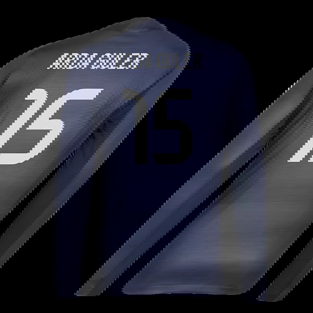 2025-2026 Real Madrid Authentic Long Sleeve Away Shirt (Arda Guler 15)