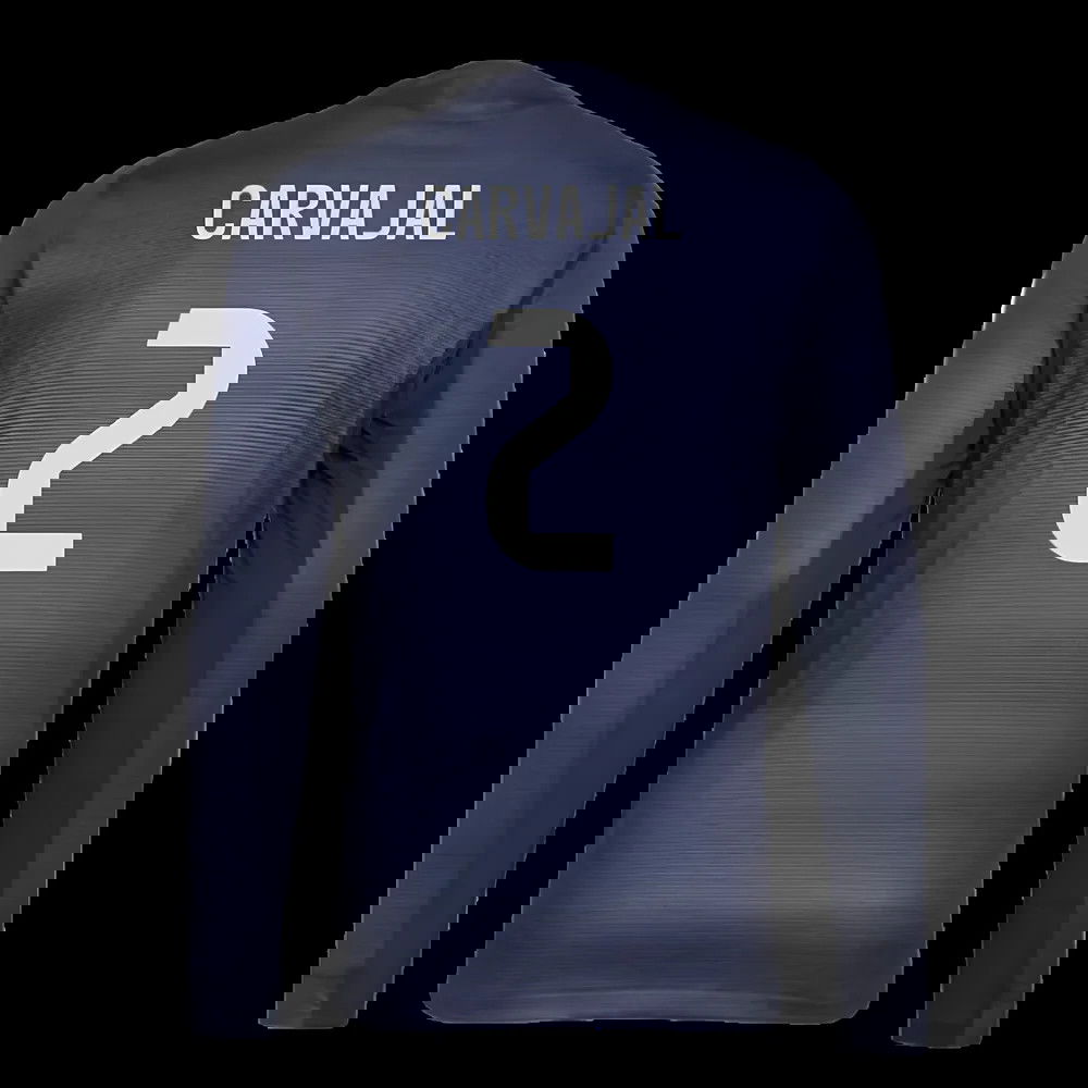 2025-2026 Real Madrid Authentic Long Sleeve Away Shirt (Carvajal 2)