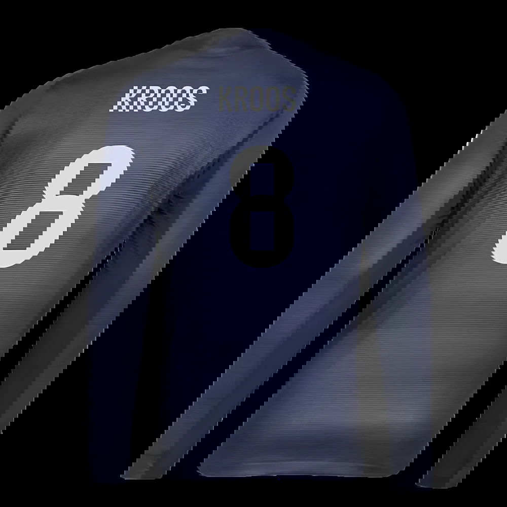 2025-2026 Real Madrid Authentic Long Sleeve Away Shirt (Kroos 8)