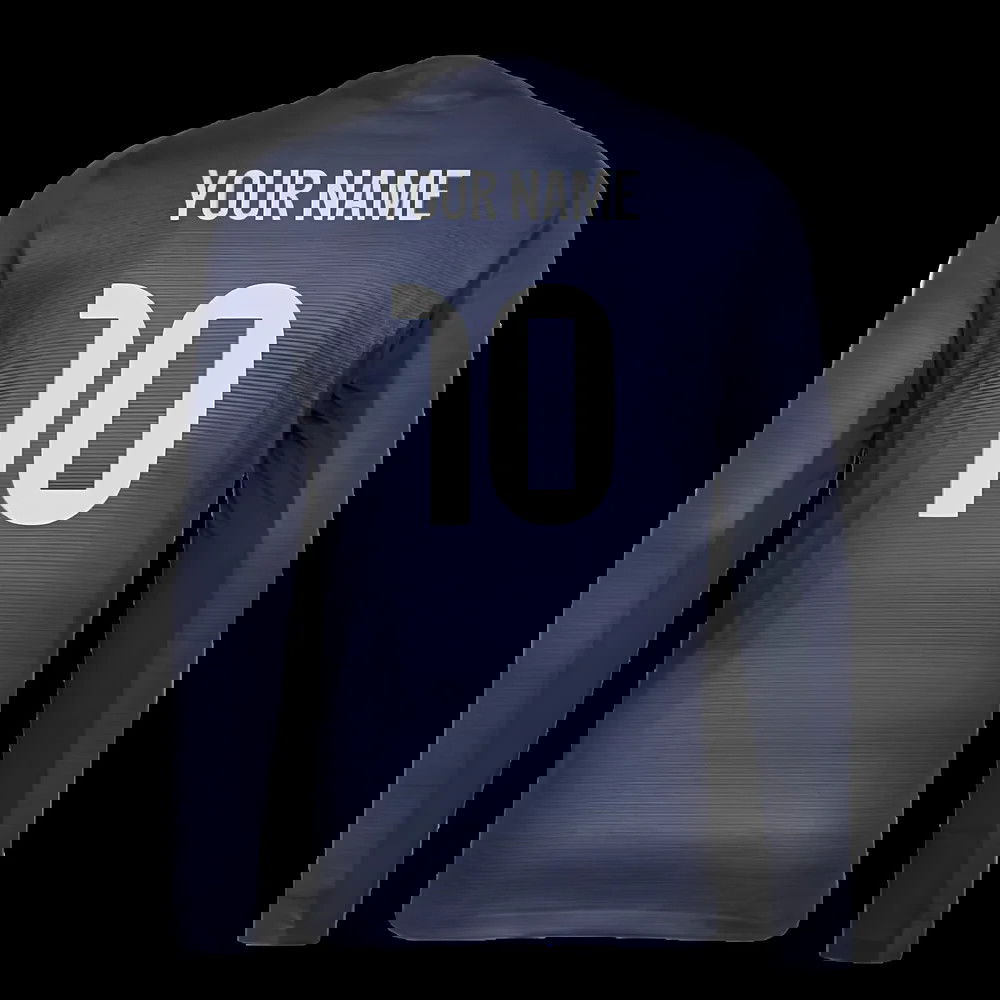 2025-2026 Real Madrid Authentic Long Sleeve Away Shirt (Your Name)