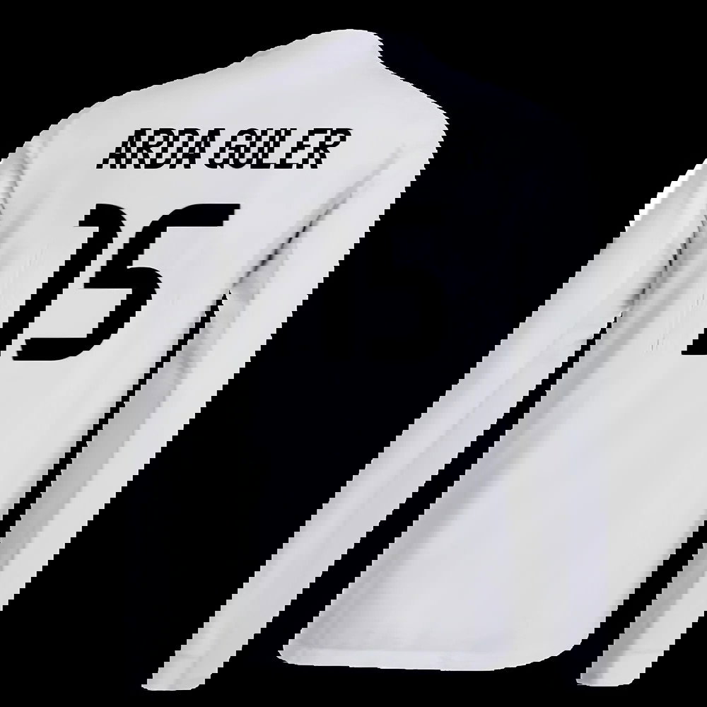 2025-2026 Real Madrid Authentic Long Sleeve Home Shirt (Arda Guler 15)