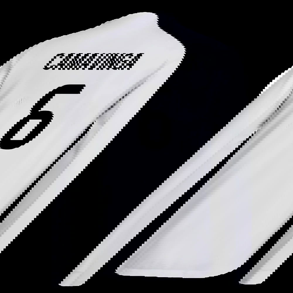2025-2026 Real Madrid Authentic Long Sleeve Home Shirt (Camavinga 6)