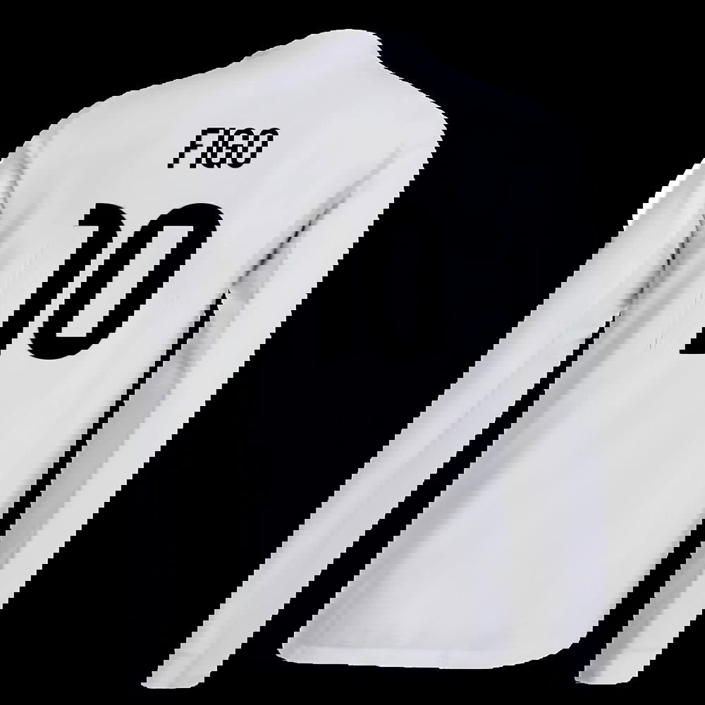 2025-2026 Real Madrid Authentic Long Sleeve Home Shirt (Figo 10)