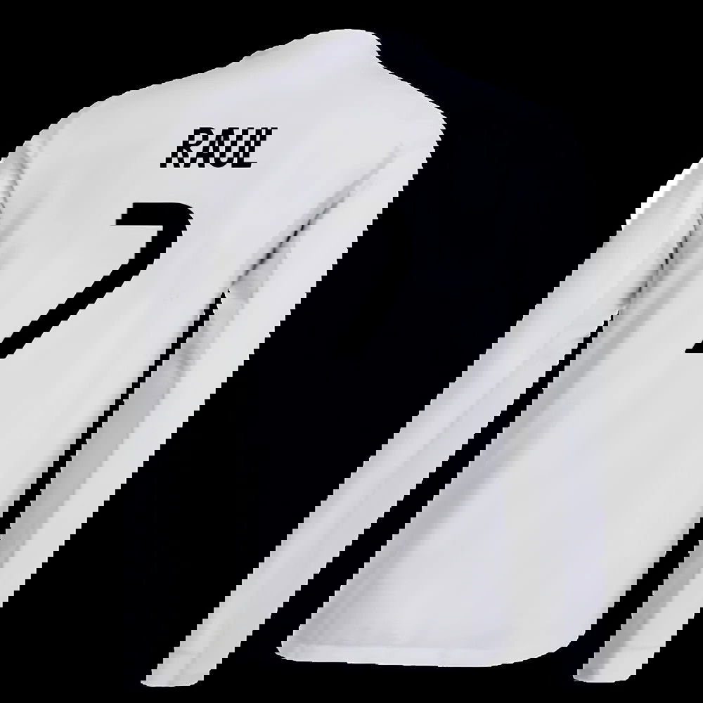 2025-2026 Real Madrid Authentic Long Sleeve Home Shirt (Raul 7)
