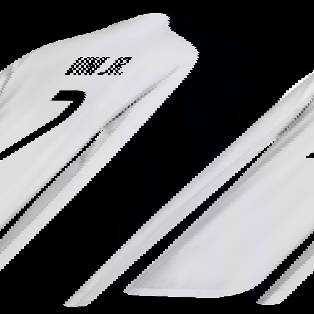 2025-2026 Real Madrid Authentic Long Sleeve Home Shirt (Vini Jr. 7)