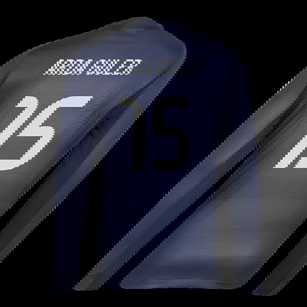 2025-2026 Real Madrid Long Sleeve Away Shirt (Arda Guler 15)