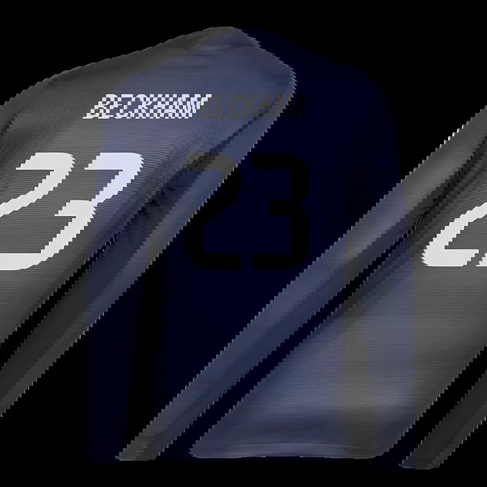 2025-2026 Real Madrid Long Sleeve Away Shirt (Beckham 23)
