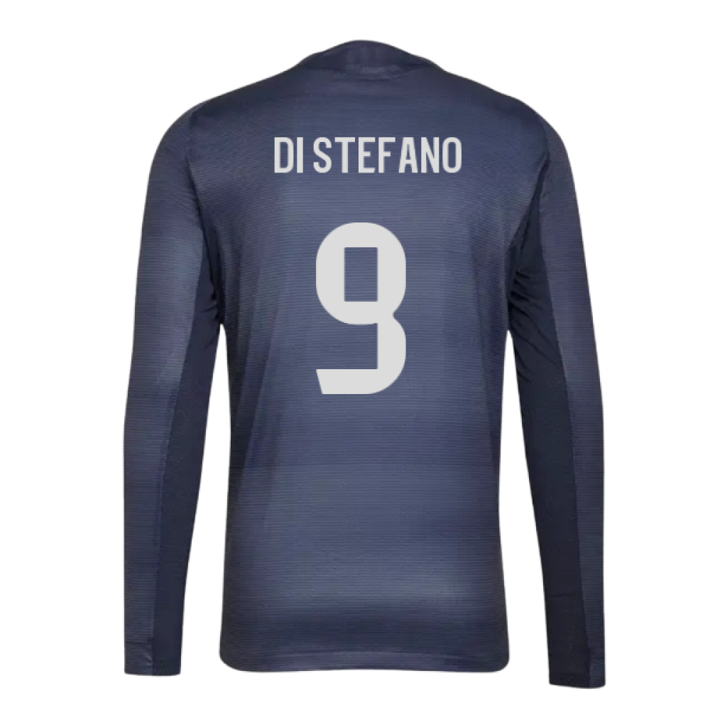 2025-2026 Real Madrid Long Sleeve Away Shirt (Di Stefano 9)