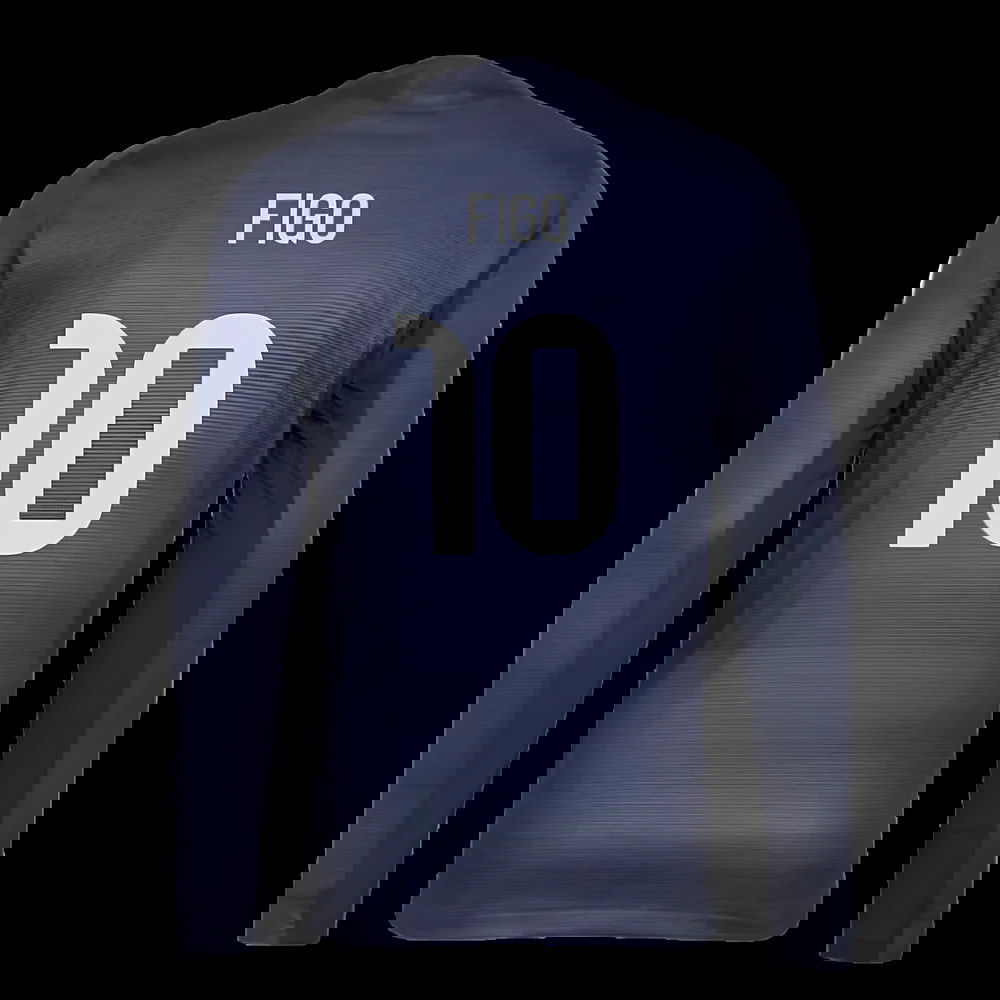 2025-2026 Real Madrid Long Sleeve Away Shirt (Figo 10)