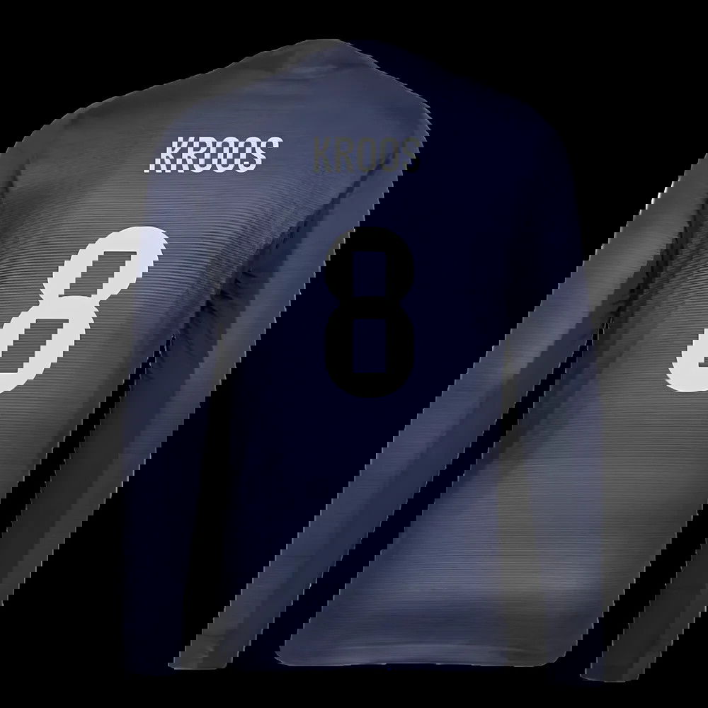 2025-2026 Real Madrid Long Sleeve Away Shirt (Kroos 8)