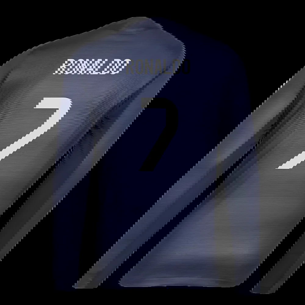 2025-2026 Real Madrid Long Sleeve Away Shirt (Ronaldo 7)