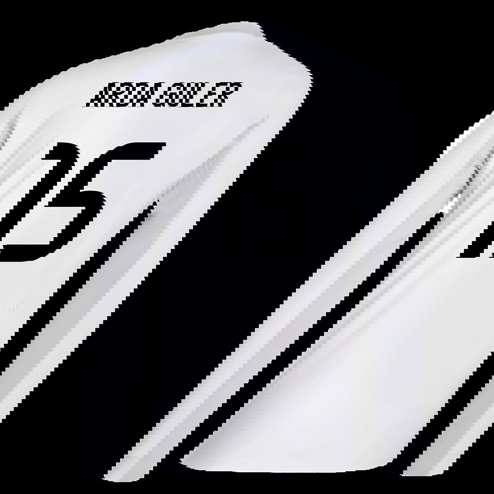 2025-2026 Real Madrid Long Sleeve Home Shirt (Arda Guler 15)