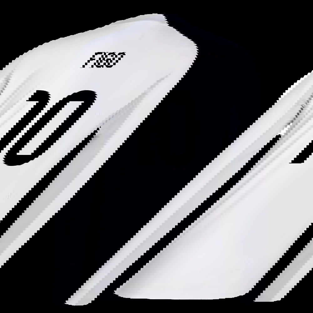 2025-2026 Real Madrid Long Sleeve Home Shirt (Figo 10)