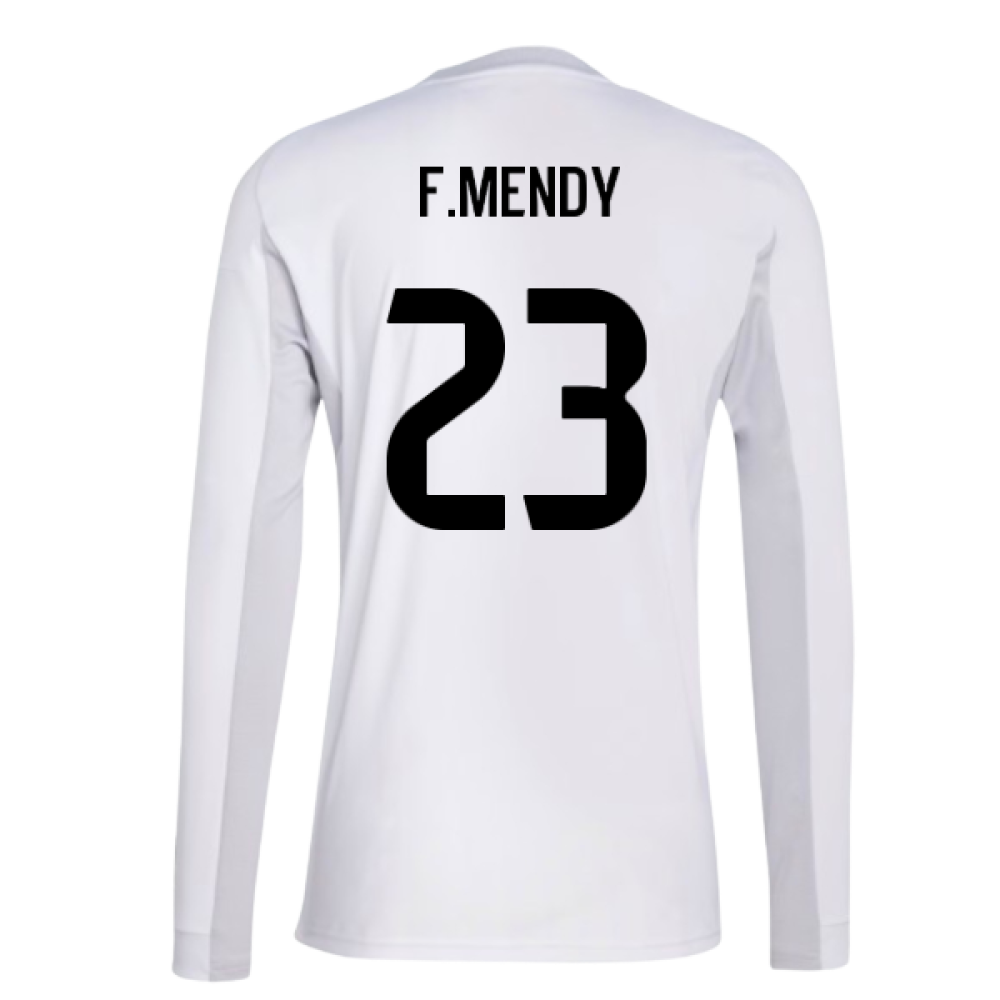 2025-2026 Real Madrid Long Sleeve Home Shirt (F.Mendy 23)