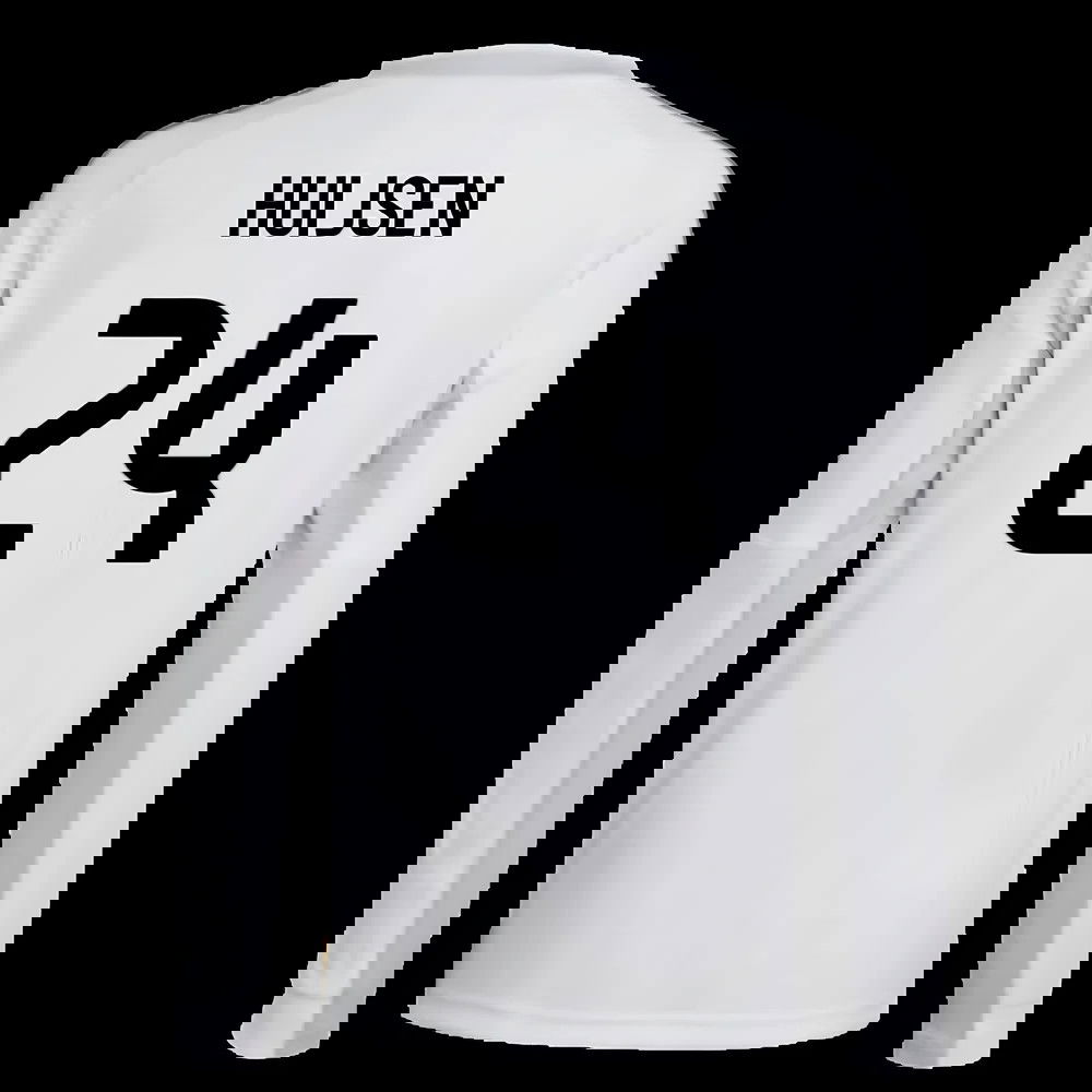 2025-2026 Real Madrid Long Sleeve Home Shirt (Kids) (Huijsen 24)