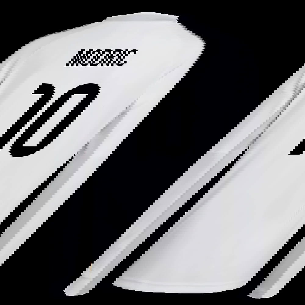 2025-2026 Real Madrid Long Sleeve Home Shirt (Kids) (Modric 10)