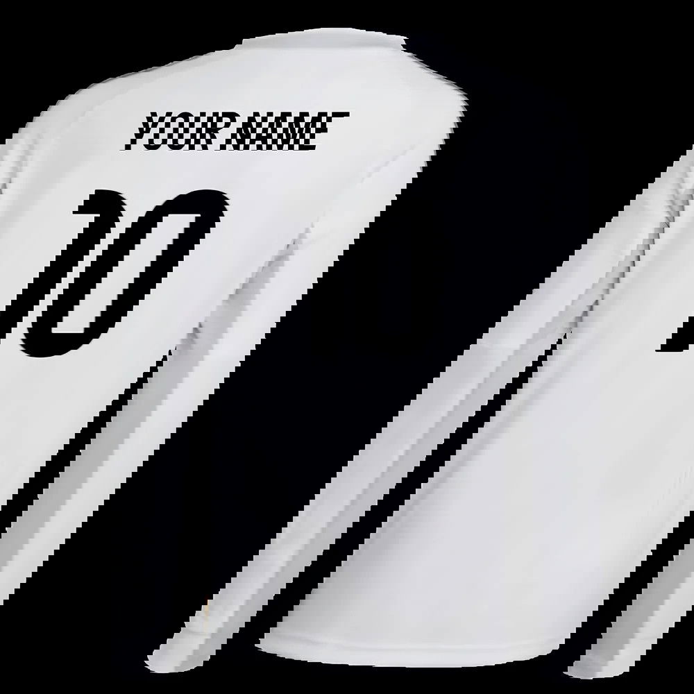 2025-2026 Real Madrid Long Sleeve Home Shirt (Kids) (Your Name)