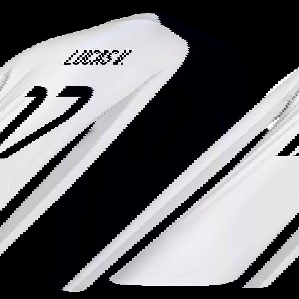 2025-2026 Real Madrid Long Sleeve Home Shirt (Lucas V. 17)