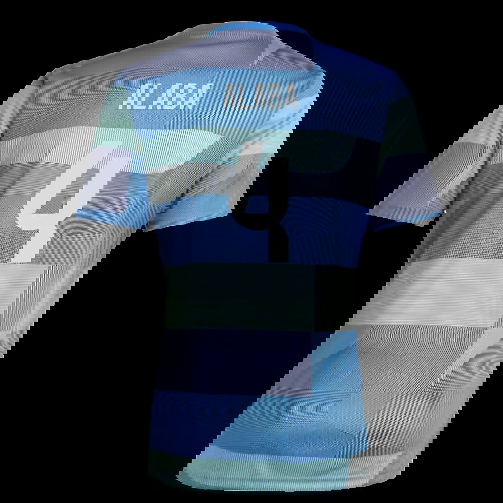 2025-2026 Real Madrid Pre-Match Shirt (Blue) (Alaba 4)