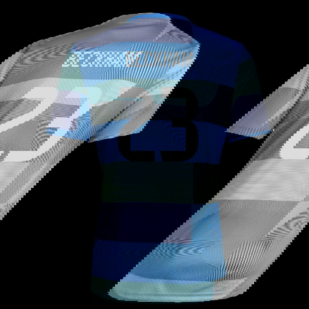 2025-2026 Real Madrid Pre-Match Shirt (Blue) (Beckham 23)