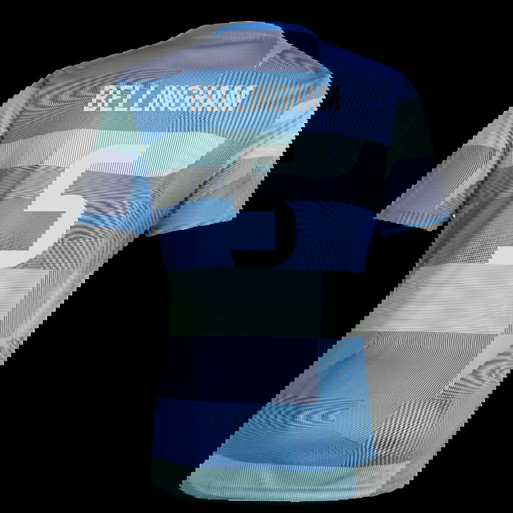 2025-2026 Real Madrid Pre-Match Shirt (Blue) (Bellingham 5)