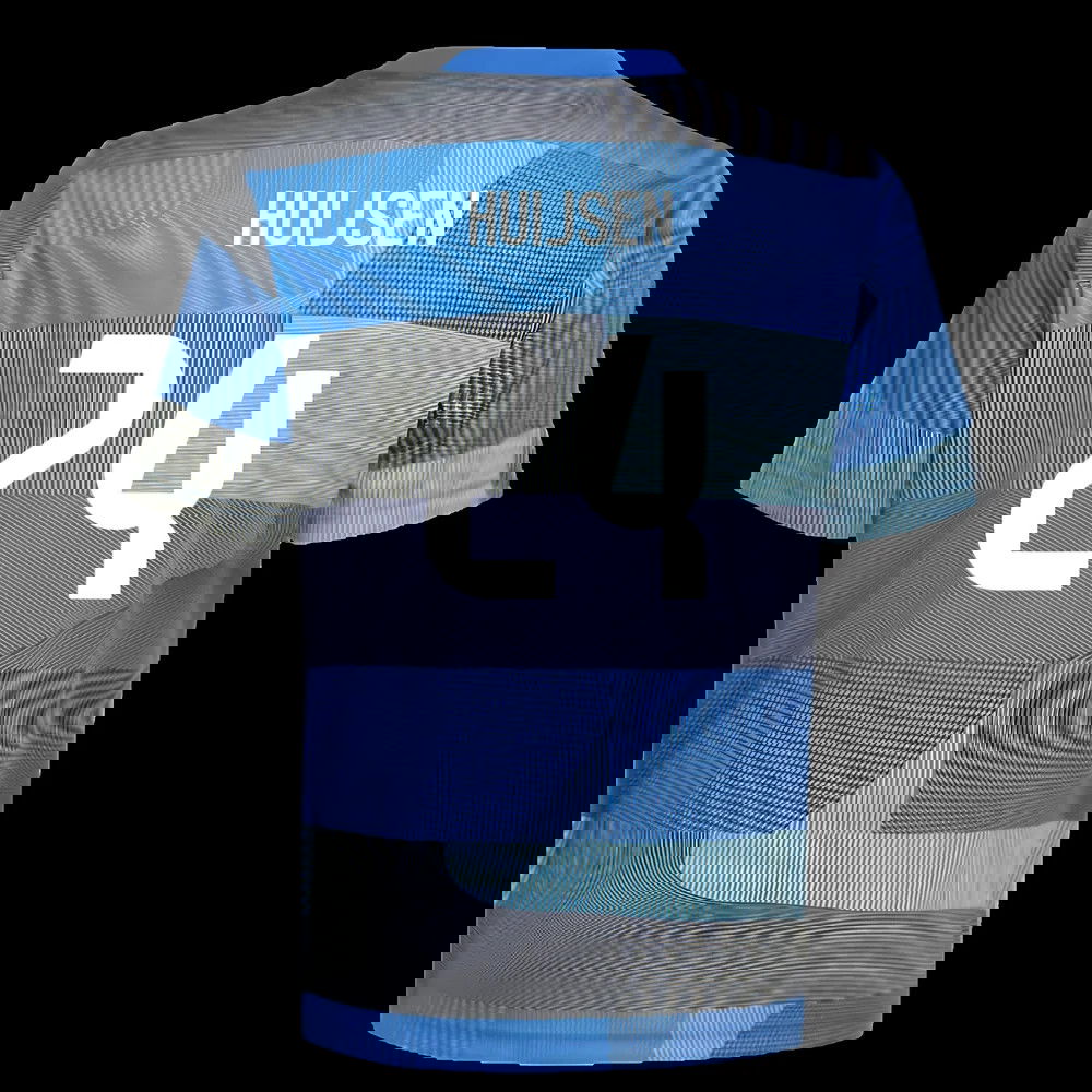 2025-2026 Real Madrid Pre-Match Shirt (Blue) - Kids (Huijsen 24)