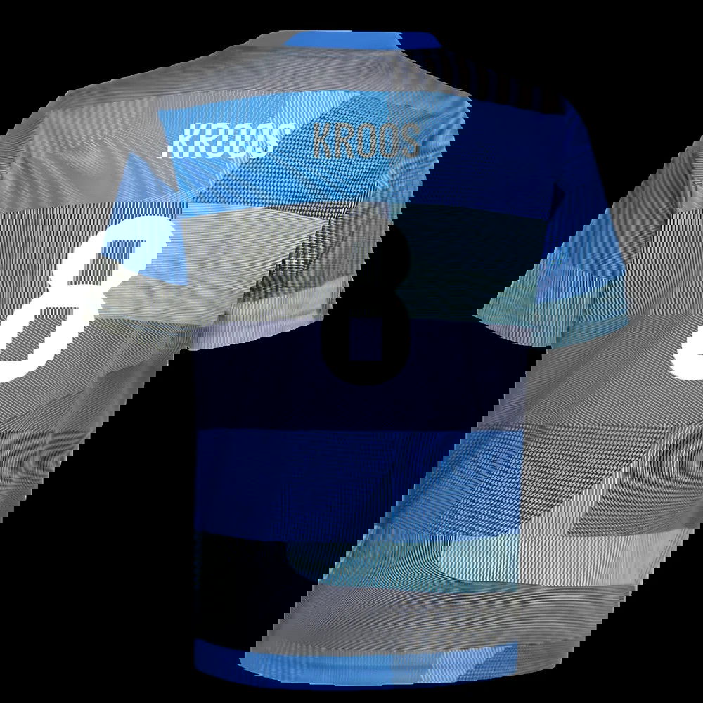 2025-2026 Real Madrid Pre-Match Shirt (Blue) - Kids (Kroos 8)