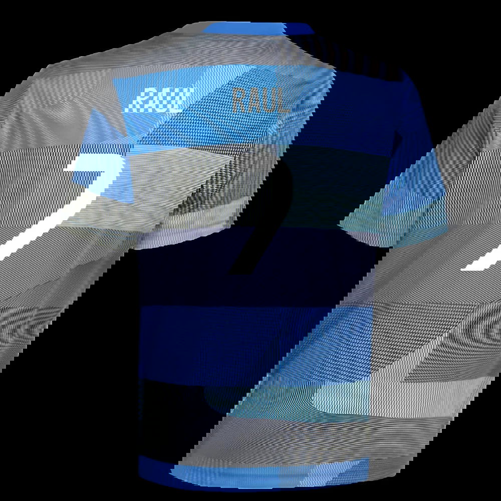 2025-2026 Real Madrid Pre-Match Shirt (Blue) - Kids (Raul 7)