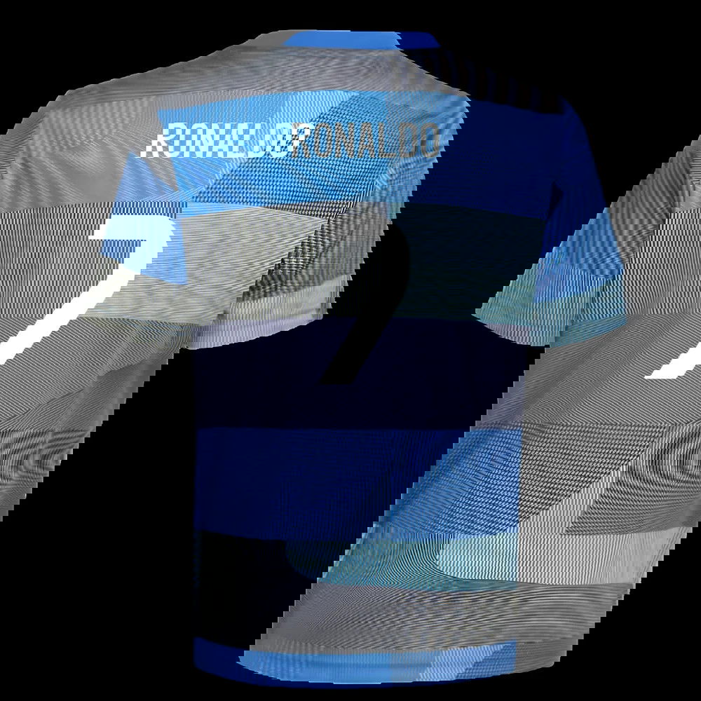 2025-2026 Real Madrid Pre-Match Shirt (Blue) - Kids (Ronaldo 7)