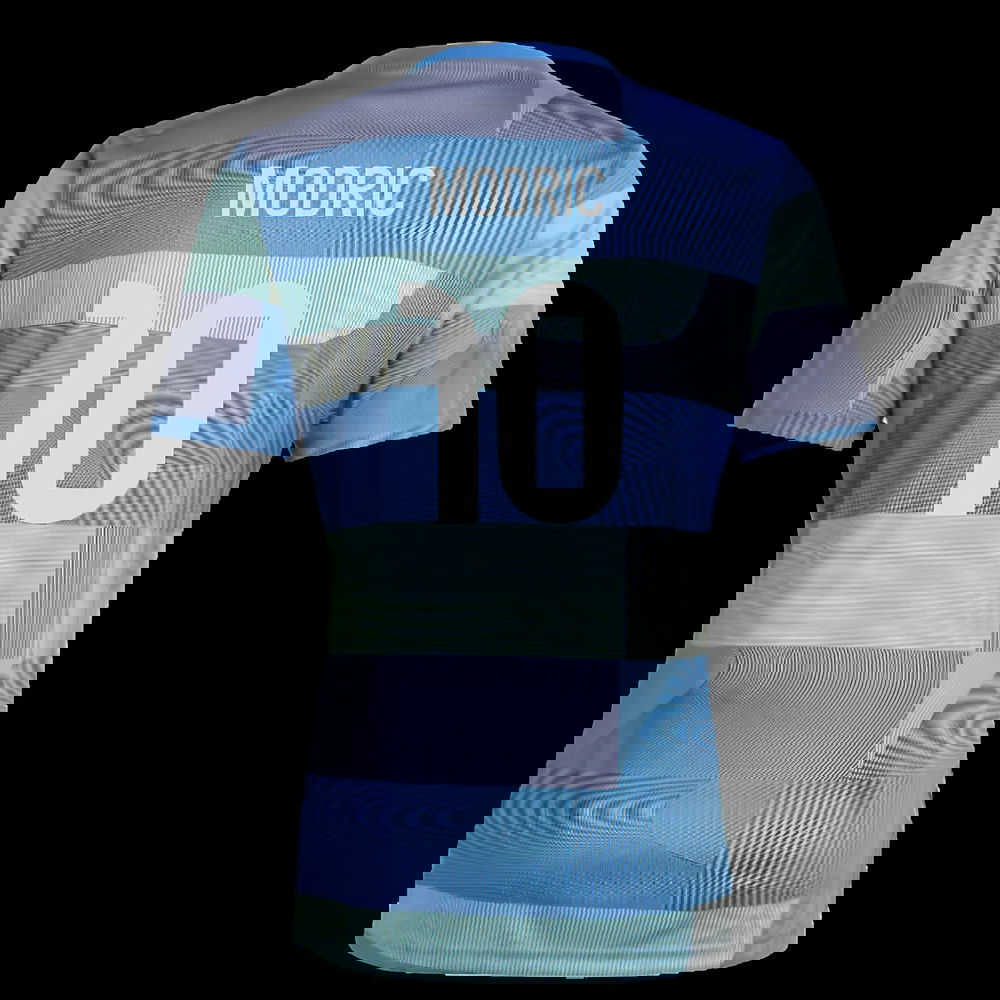 2025-2026 Real Madrid Pre-Match Shirt (Blue) (Modric 10)