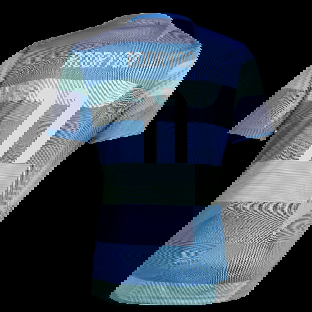 2025-2026 Real Madrid Pre-Match Shirt (Blue) (Rodrygo 11)