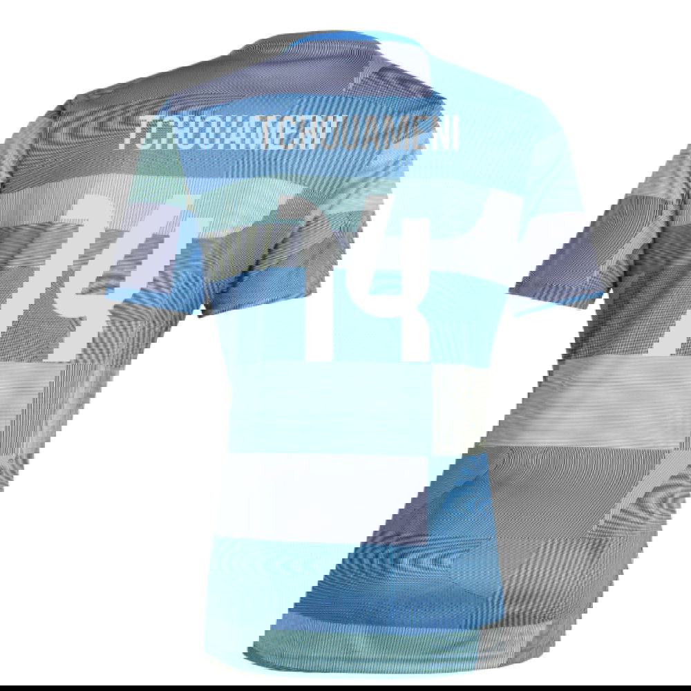 2025-2026 Real Madrid Pre-Match Shirt (Blue) (Tchouameni 14)