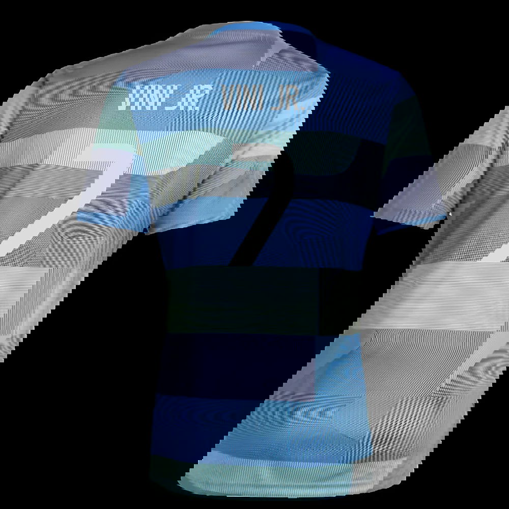 2025-2026 Real Madrid Pre-Match Shirt (Blue) (Vini Jr. 7)