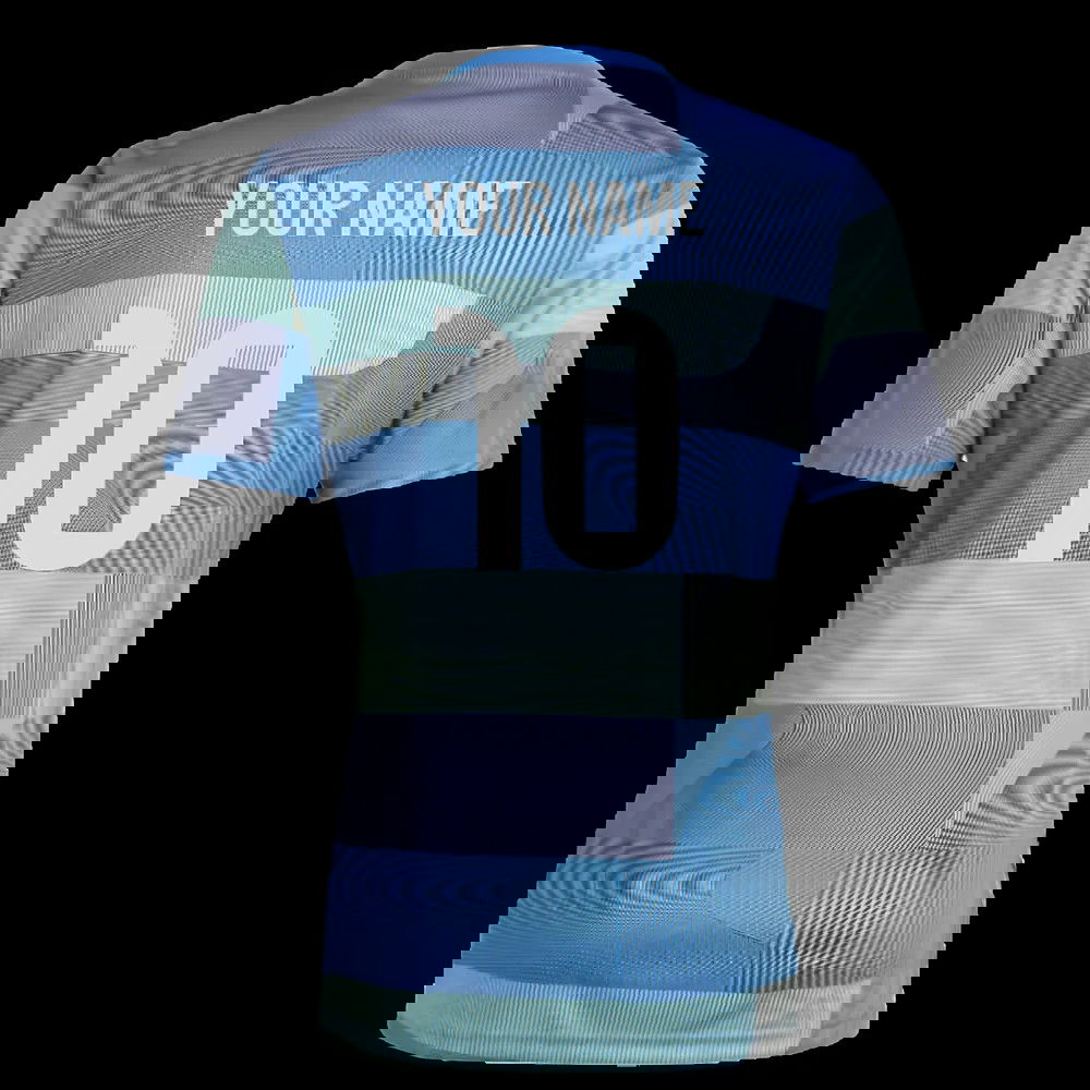 2025-2026 Real Madrid Pre-Match Shirt (Blue) (Your Name)