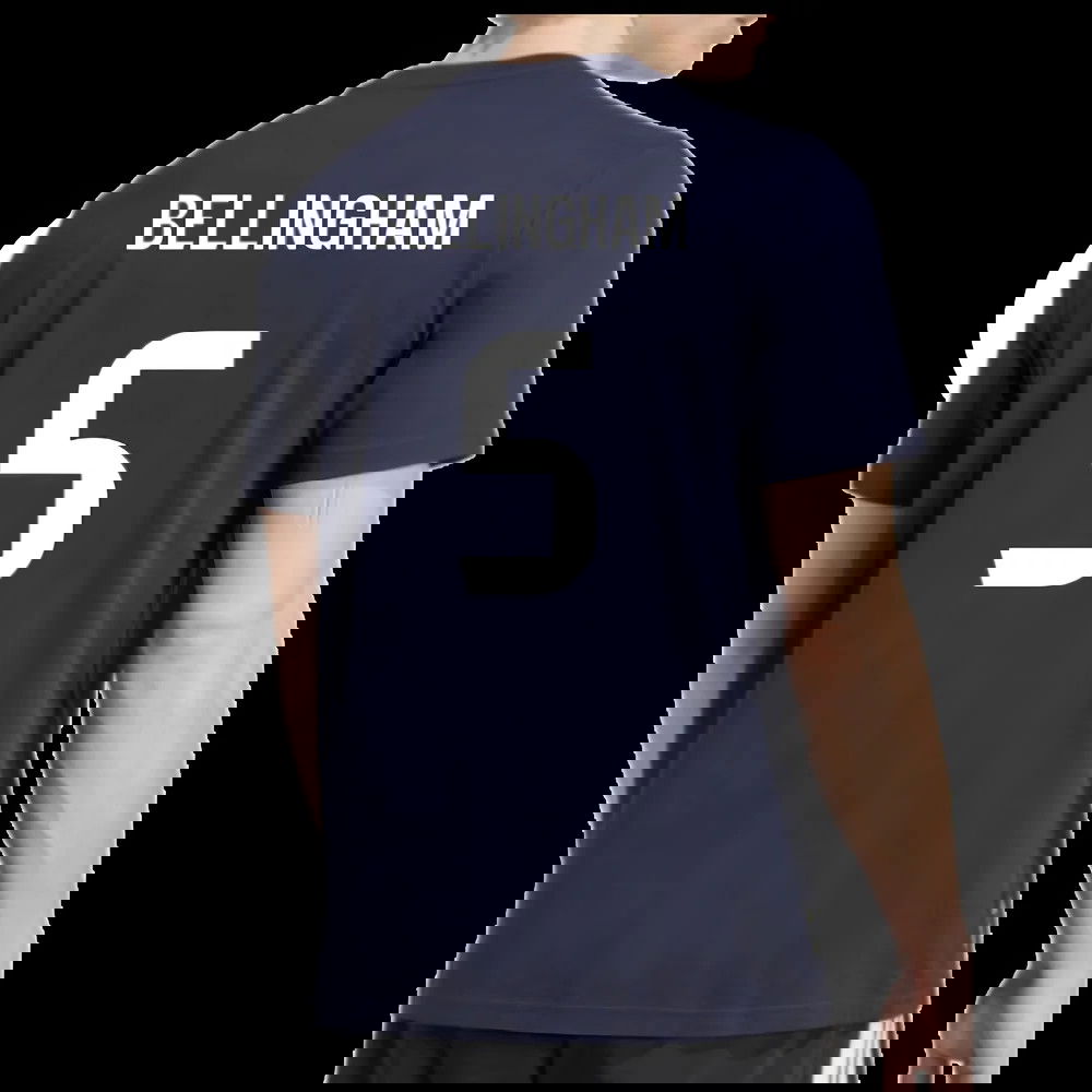 2025-2026 Real Madrid Seasonal Graphic Tee (Legend Ink) (Bellingham 5)