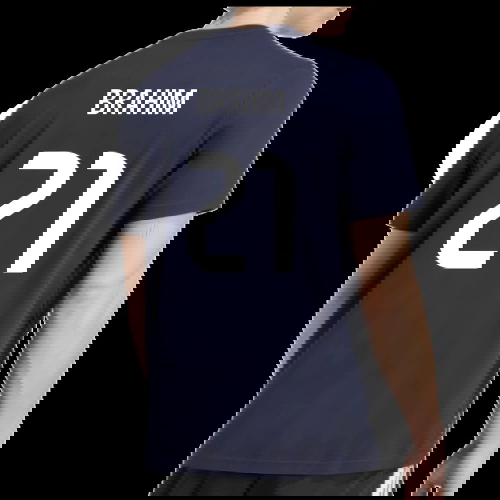 2025-2026 Real Madrid Seasonal Graphic Tee (Legend Ink) (Brahim 21)