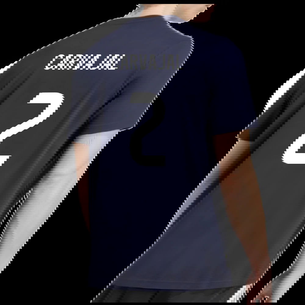 2025-2026 Real Madrid Seasonal Graphic Tee (Legend Ink) (Carvajal 2)