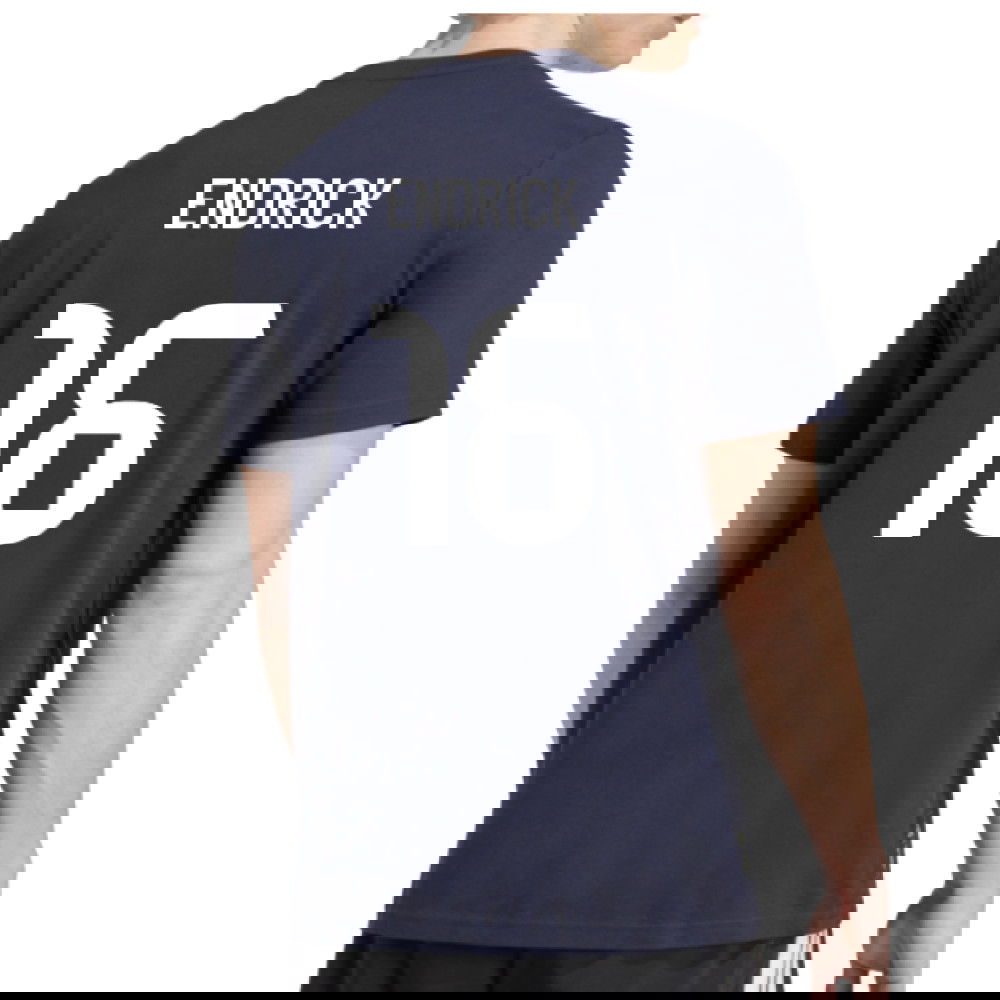 2025-2026 Real Madrid Seasonal Graphic Tee (Legend Ink) (Endrick 16)