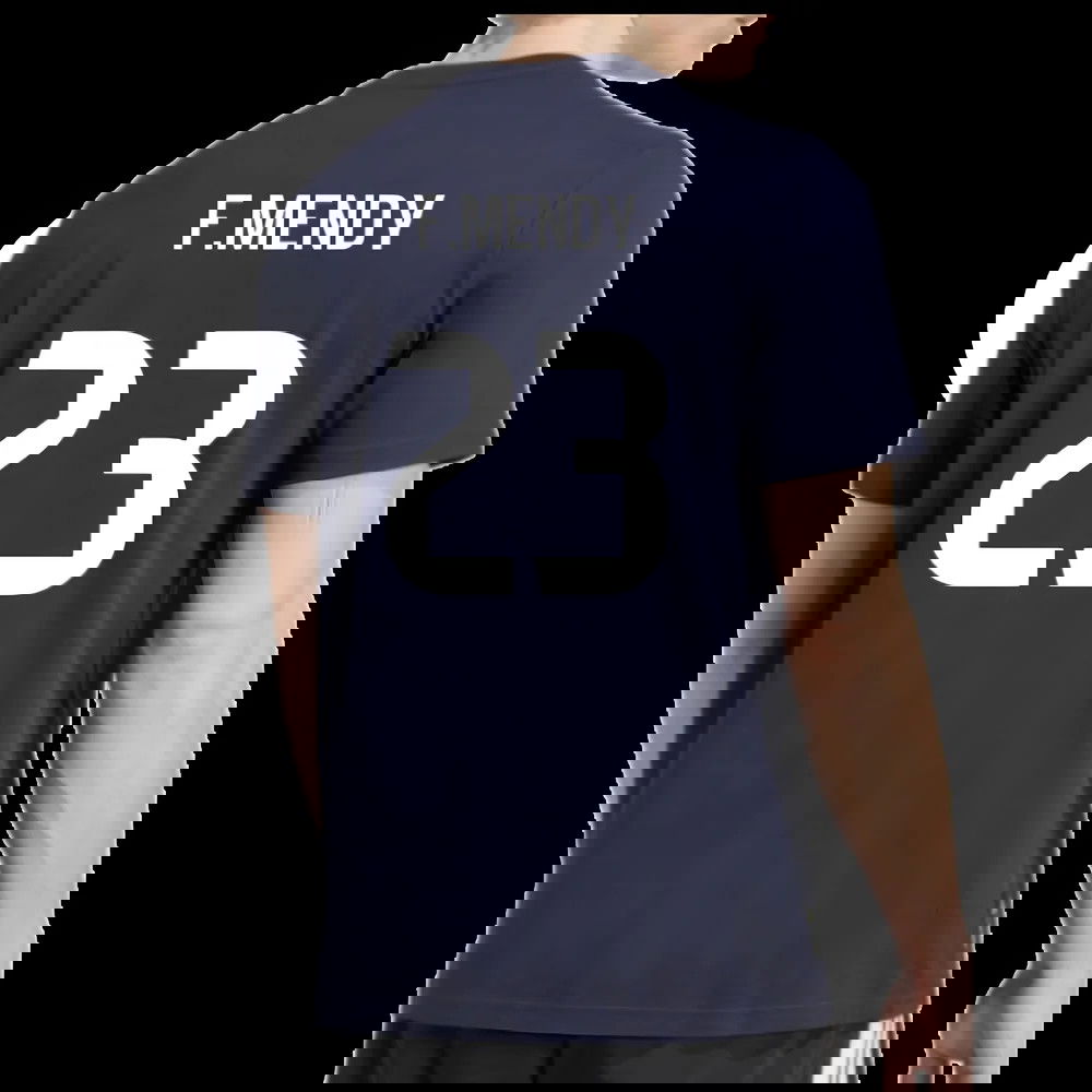 2025-2026 Real Madrid Seasonal Graphic Tee (Legend Ink) (F.Mendy 23)