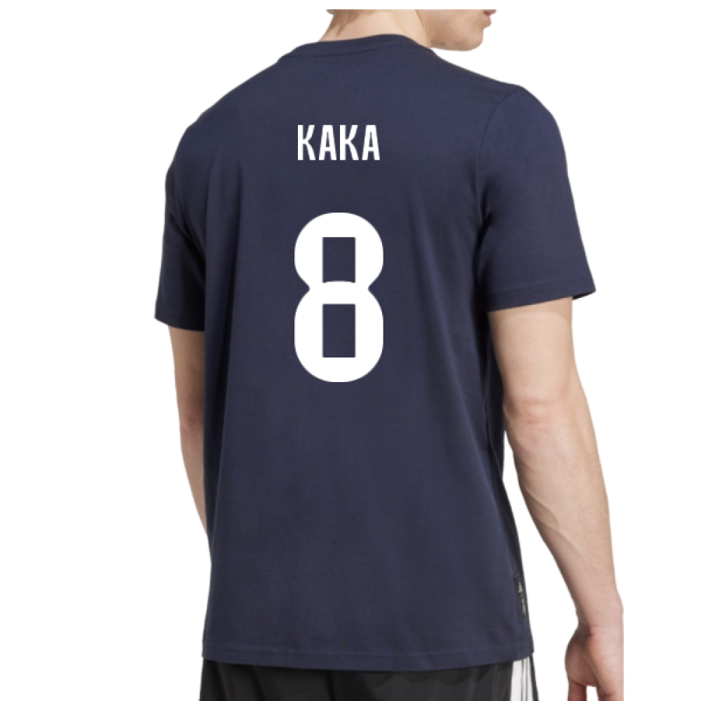 2025-2026 Real Madrid Seasonal Graphic Tee (Legend Ink) (Kaka 8)