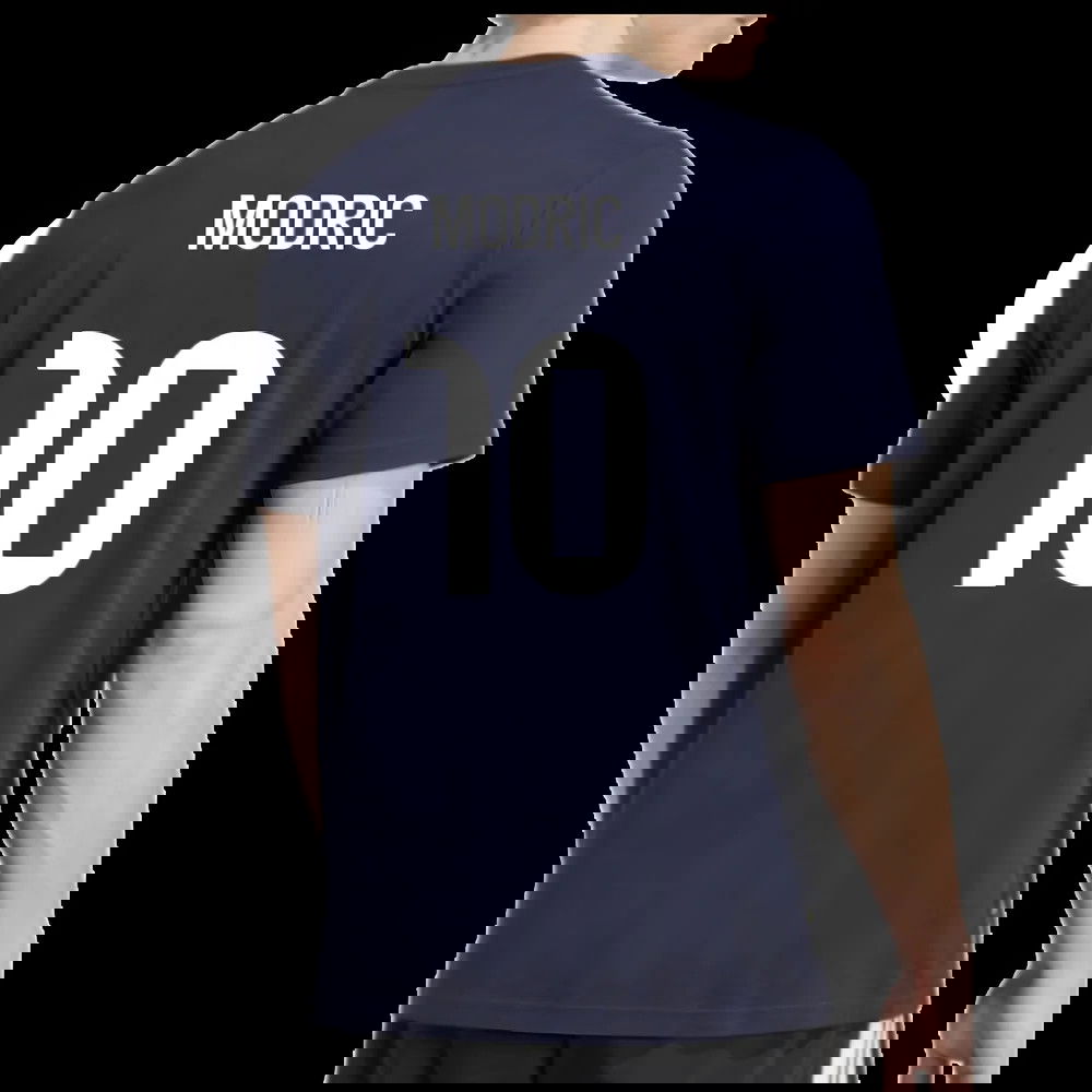 2025-2026 Real Madrid Seasonal Graphic Tee (Legend Ink) (Modric 10)