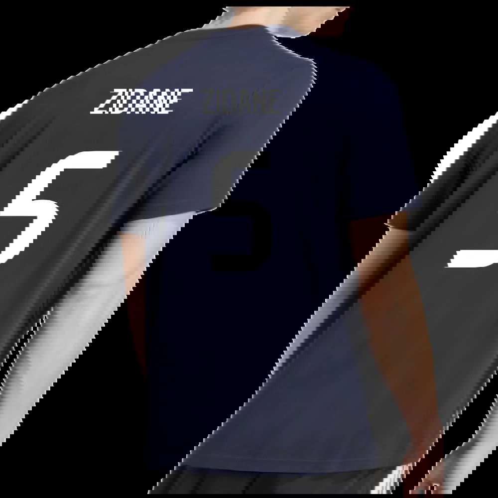 2025-2026 Real Madrid Seasonal Graphic Tee (Legend Ink) (Zidane 5)
