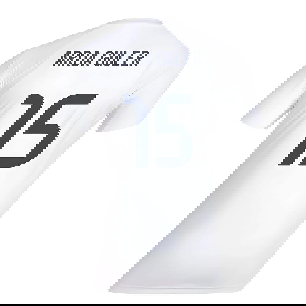 2025-2026 Real Madrid Seasonal Graphic Tee (White) (Arda Guler 15)