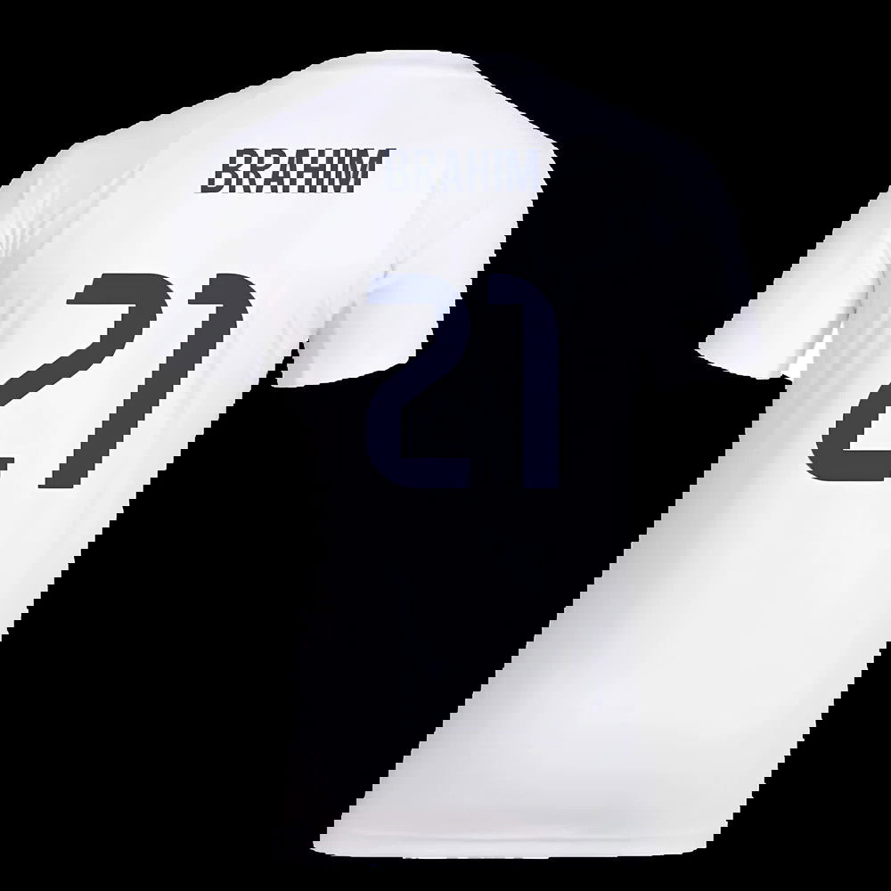 2025-2026 Real Madrid Seasonal Graphic Tee (White) (Brahim 21)