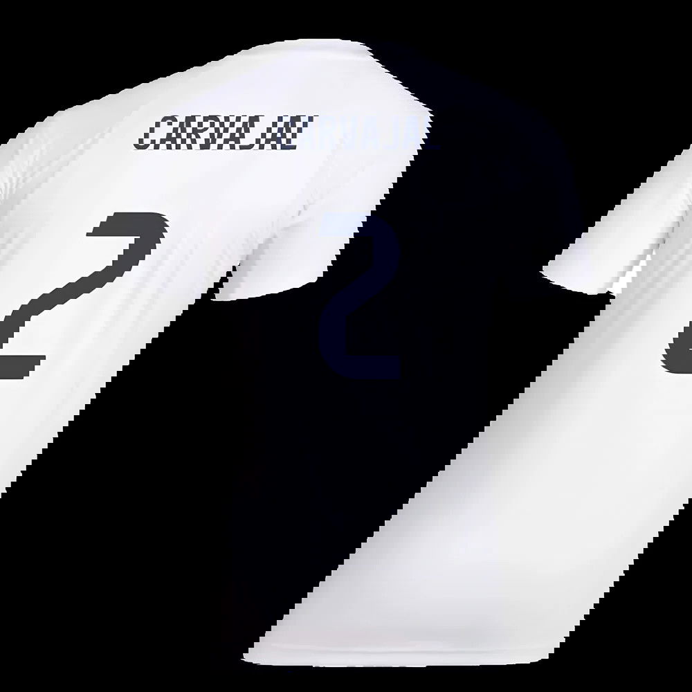 2025-2026 Real Madrid Seasonal Graphic Tee (White) (Carvajal 2)